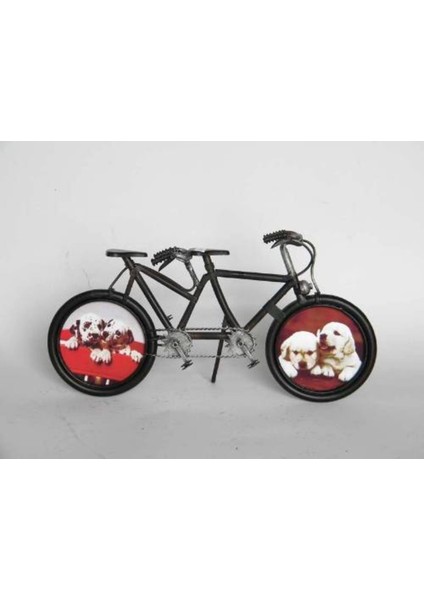 Metal Objeler-Rd Bike-Photo Frame Resim Çerçevesi-32*9*17 Cm.