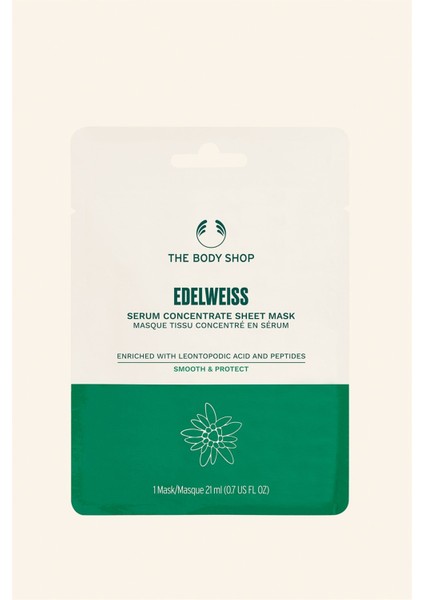 The Body Shop Edelweiss Konsantre Serum Kağıt Maske 21 ML