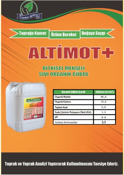 Tamcı - Altimot+ | 1LT Amino Astili Sıvı Gübre