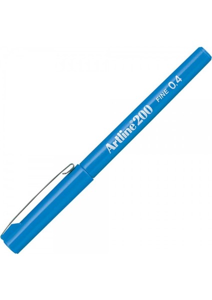 : 200CC Keçe Uçlu Yazı Kalemi (Parlak Gövdeli) : 0,4 mm : Mavi