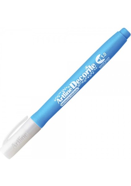 : Decorite Coloring Marker Boyama Kalemi : 1,0 mm : Metalik Mavi