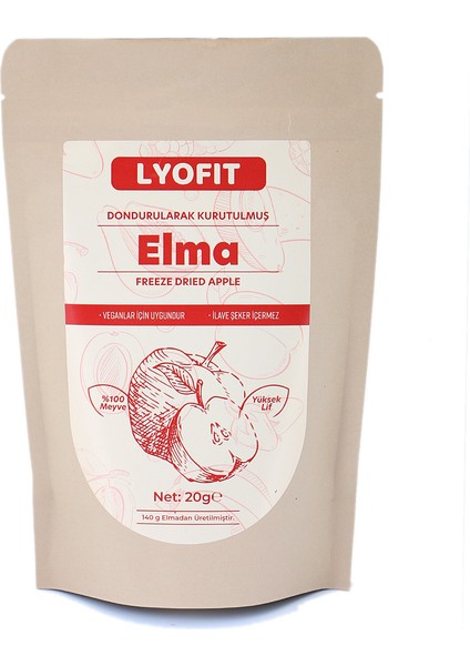 Elma ( Freeze Dried ) (20 gr )