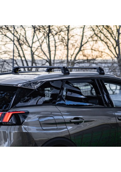 Air-2 Full Kit Peugeot 3008 Suv Tavan Ara Atkı Seti Siyah 2017-2018-2019-2020-2021-2022