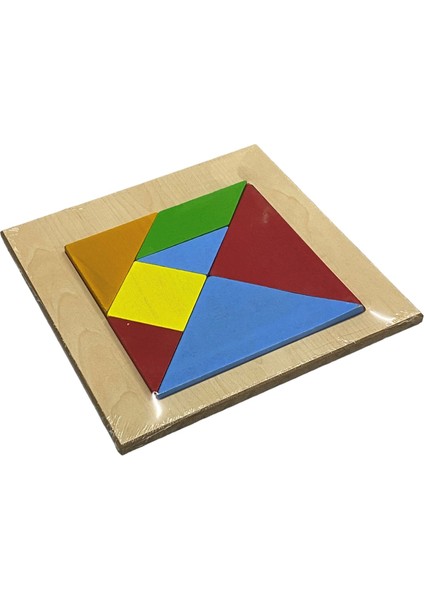 7 Parça Ahşap Tangram / Eğitici Çocuk Oyuncağı / Cocuk Zeka Gelişim Oyunu / Puzzle