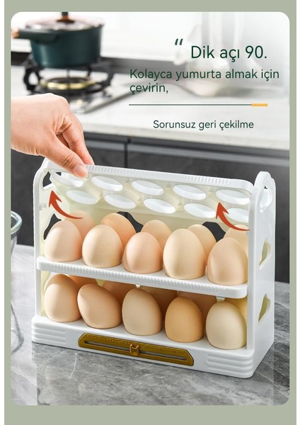 Ev Yumurta Saklama Kutusu Mutfak Yumurta Tepsisi (Yurt Dışından)