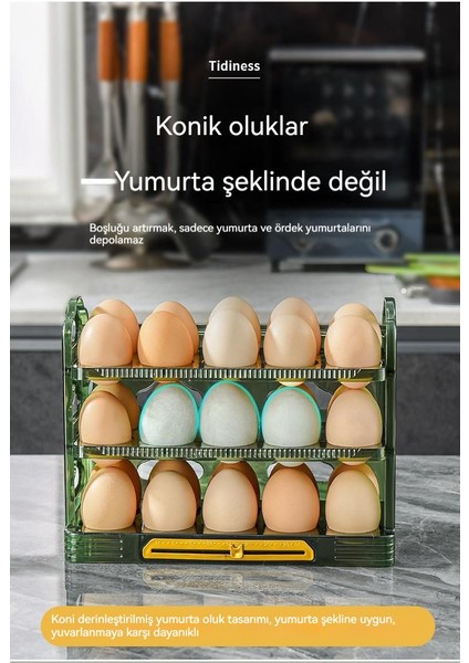 Ev Yumurta Saklama Kutusu Mutfak Yumurta Tepsisi (Yurt Dışından)