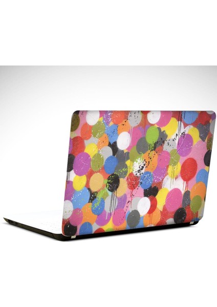 Renkli Çemberler Soyut Laptop Sticker