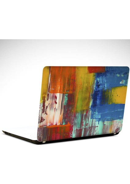 Soyu Mavi Turuncu Laptop Sticker