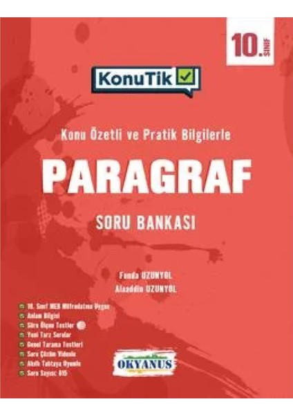 10. Sınıf Konutik Paragraf Soru Bankası