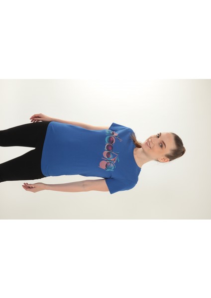 Ss T-Shirt Iconic Saks Mavi Kadın Tişört - 502.176088-C3940 indirimleri