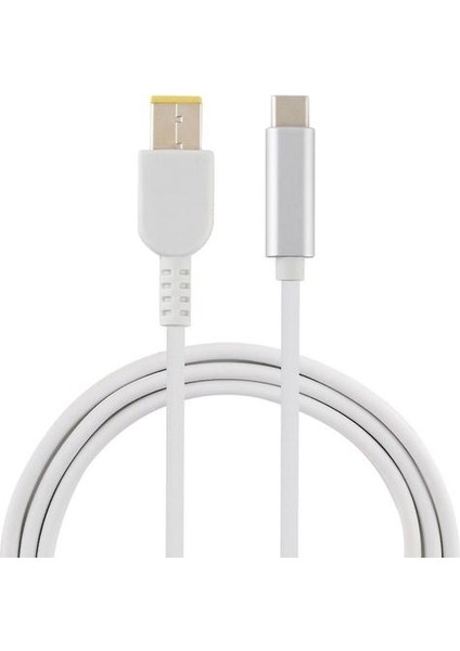 Şarj Cihazı Dizüstü Bilgisayar Şarj Kablosu Usb-C / Typ-C-Big Square Lenov Kablo Uzunluğu Yaklaşık 1.5m (Yurt Dışından)