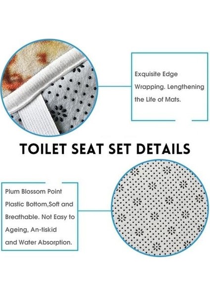 4-Piece SET3D Geometrik Duş Perdeleri Banyoda Su Geçirmez Banyo Perdesi Kanca Setleri ile Flanel Banyo Mat Kilim Halı Ev Dekor (180 * 180 Cm) (Yurt Dışından) modelleri