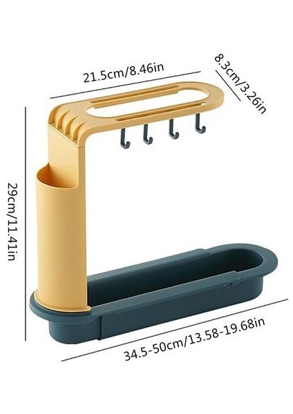 Teleskopik Lavabo Raf Sabun Sünger Drenaj Raf Depolama Sepeti Çanta Musluk Tutucu Ayarlanabilir Banyo Tutucu Lavabo Mutfak Accessorie | Raflar ve tutucular (Yurt Dışından) fiyatları