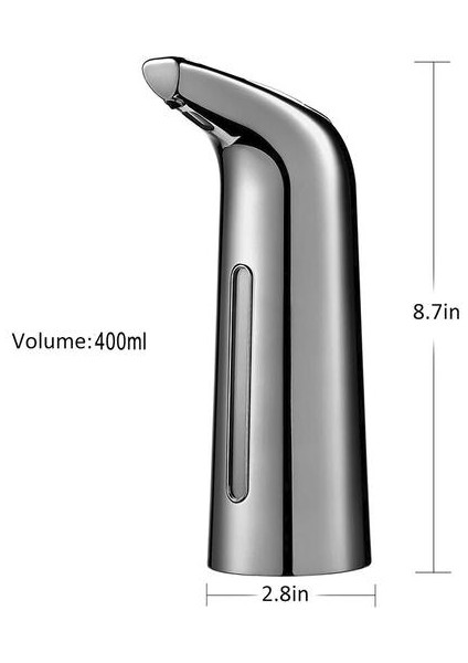 Otomatik Sabunluk, Baskı Sabun Dağıtıcısı, 400 ml Sıvı Eller Serbest Kızılötesi Sensör Elektrikli Otomatik Sabunluk | Taşınabilir Sabun Yemekleri (Yurt Dışından) modelleri