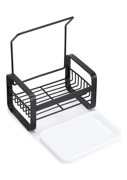 Paslanmaz Çelik Sünger Tutucu Bulaşık Döşeme Kurutma Rafı Ile, Mutfak Lavabo Organizer Caddy Tepsi Sünger Fırça Sabunluk | Raflar ve tutucular (Yurt Dışından) modelleri