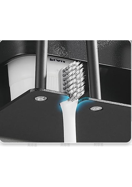 Alüminyum Alaşım Duvara Monte Diş Fırçası Tutucu Diş Macunu Raf Banyo Ev Diş Fırçası Tutucu Banyo Aksesuarları (Yurt Dışından)