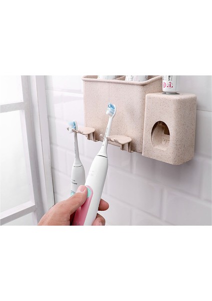 2 Kupalar Çocuk Organizatör Diş Fırçası Tutucu Kalıp Durumda Minimalist Diş Fırçası Tutucu Fincan Duvar Montaj Banyo Seti (Yurt Dışından)