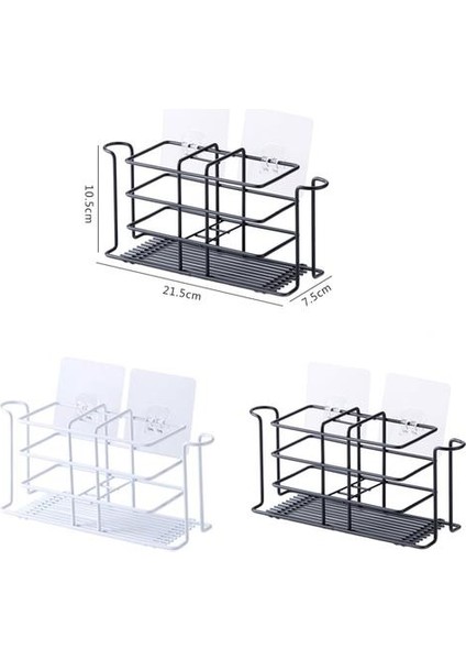 Haitun Duvar Standı Banyo Diş Fırçası Depolama Tutucu Demir Diş Macunu Raf Raf Diş Fırçası Tutucu Banyo Aksesuarları | Diş Macunu Tutucular (Yurt Dışından)