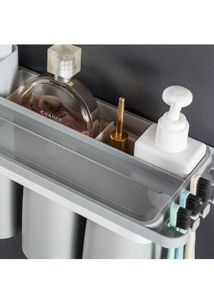 42 cm Manyetik Banyo Aksesuarları Diş Fırçası Tutucu Diş Macunu Dağıtıcı Tutucu Güçlü Rulman Duvara Montaj Raf Depolama | Diş Fırçası ve diş Macunu Tutucular (Yurt Dışından) fırsatları
