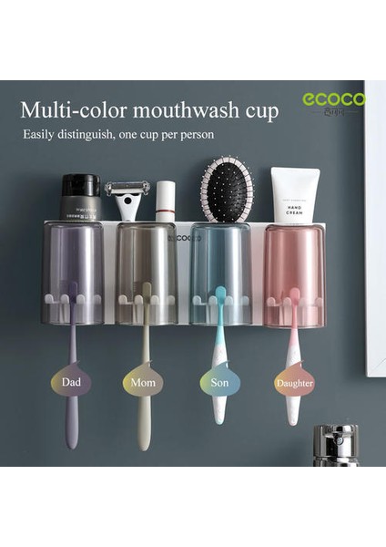 Duvar Montajı Diş Fırçası Tutucu Otomatik Diş Macunu Sıkacağı Dağıtıcı Çok Fonksiyonlu Banyo Aksesuarları Organizatör Raf (Yurt Dışından) fiyatları