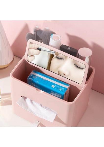 Doku Kutusu Ev Oturma Odası Sehpa Yaratıcı Sevimli Nordic Çok Fonksiyonlu Uzaktan Kumanda Depolama Çekmece ve Ayna | Doku Kutuları (Yurt Dışından) fırsatları