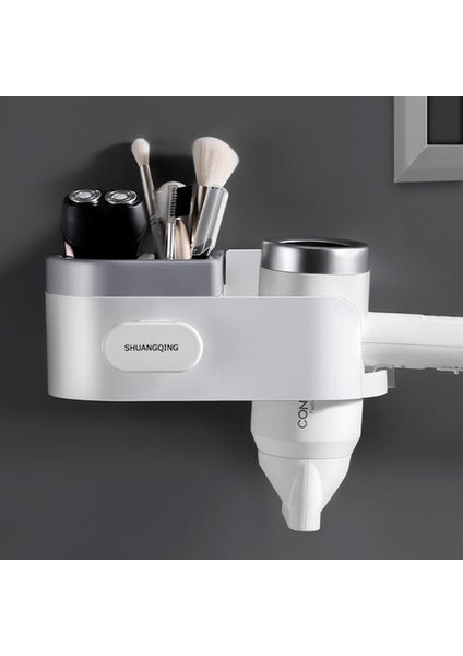 Duvara Monte Saç Kurutma Makinesi Banyo Rafları Depolama Raf Organizatör Duvar Raf Banyo Aksesuarları Için (Yurt Dışından) fiyatları