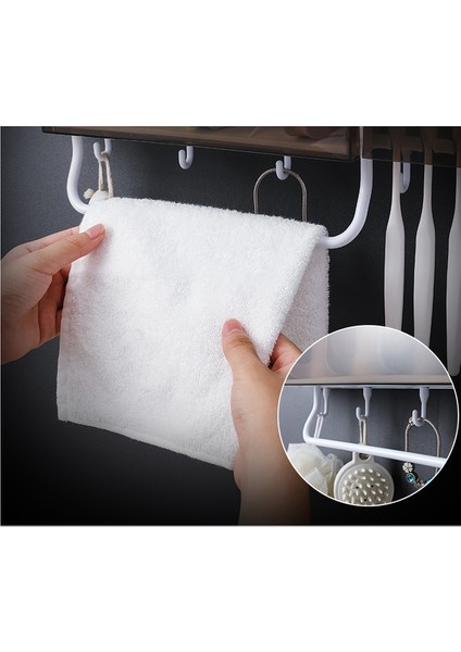 Banyo Organizatör Diş Fırçası Tutucu Plastik Bardak Diş Fırçası Tutucu Otomatik Diş Macunu Accessori Bagn Ev Malzemeleri (Yurt Dışından)