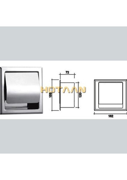 Paslanmaz Çelik Banyo Tuvalet Rulo Kağıt Tutucu - Gümüş (Yurt Dışından) fırsatları