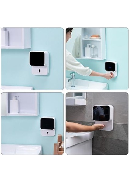 Yeni Otomatik Indüksiyon Köpük El Yıkama LED Ekran Çamaşır Makinesi Kızılötesi Sensörü Sabunluk Banyo Duvar | Sıvı Sabunluk (Yurt Dışından) fiyatları