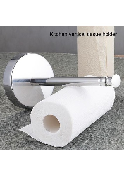 Paslanmaz Çelik Mutfak Rulo Kağıt Havlu Tutucu Banyo Doku Standı Gül Altın Napkins Raf Ev Mutfak Depolama Aksesuarları Wf (Gümüş) (Yurt Dışından) fırsatları