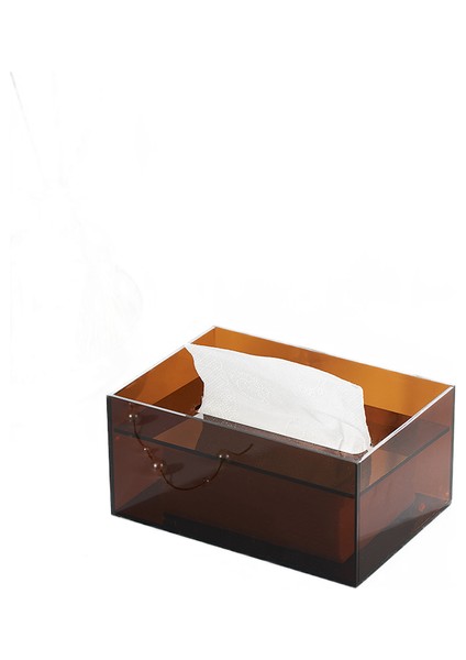 Modern Akrilik Doku Kutusu Tutucu Peçete Dağıtıcı Vaka Mutfak Saklama Kutusu Masaüstü Organizatör Ev Oturma Odası Dekorasyon | Doku Kutuları (Yurt Dışından)