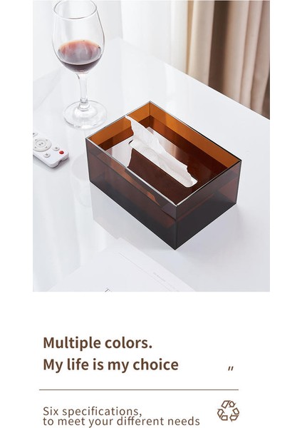 Modern Akrilik Doku Kutusu Tutucu Peçete Dağıtıcı Vaka Mutfak Saklama Kutusu Masaüstü Organizatör Ev Oturma Odası Dekorasyon | Doku Kutuları (Yurt Dışından) fırsatları