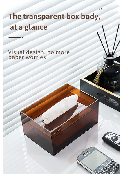 Modern Akrilik Doku Kutusu Tutucu Peçete Dağıtıcı Vaka Mutfak Saklama Kutusu Masaüstü Organizatör Ev Oturma Odası Dekorasyon | Doku Kutuları (Yurt Dışından) indirimleri