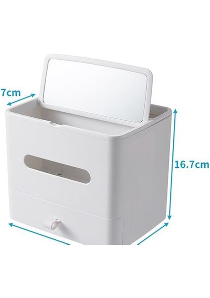 Doku Kutusu Ev Oturma Odası Sehpa Yaratıcı Sevimli Nordic Çok Fonksiyonlu Uzaktan Kumanda Depolama Çekmece ve Ayna | Doku Kutuları (Yurt Dışından) fiyatları