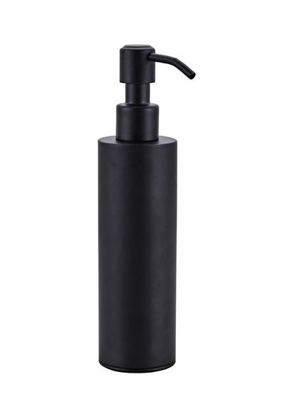 200 ml Paslanmaz Çelik Sabunluk Siyah Kaplı Yuvarlak Tezgah El Pompası Losyonu Şişe Mutfak Banyo Malzemeleri | Sıvı Sabunluk (Yurt Dışından)
