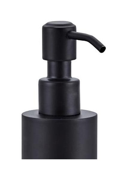 200 ml Paslanmaz Çelik Sabunluk Siyah Kaplı Yuvarlak Tezgah El Pompası Losyonu Şişe Mutfak Banyo Malzemeleri | Sıvı Sabunluk (Yurt Dışından)
