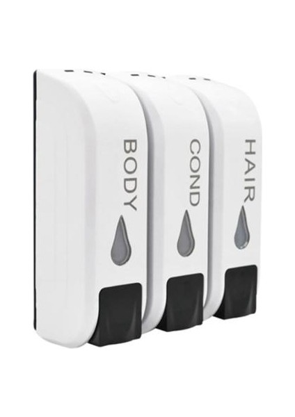 3 Adet 350 ml Sıvı Sabunluk Duvarı Duvara Monte Duş Banyosu Şampuan Dağıtıcı El Sanitizer Sabun Konteyner Mutfak Banyo Tuvalet | Sıvı Sabunluk (Yurt Dışından)