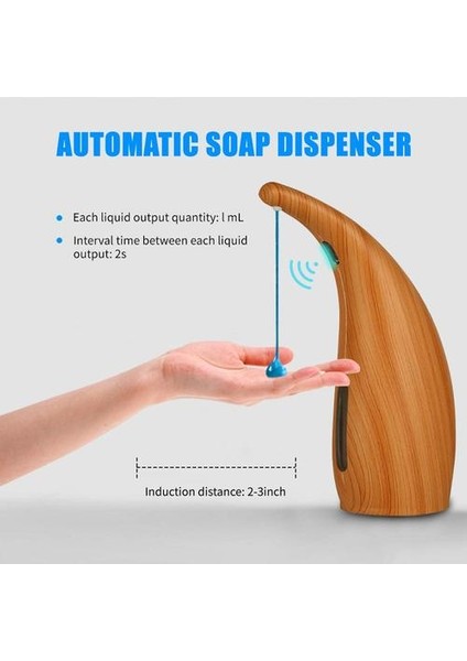 Dokunmadan Otomatik Sensör Sıvı Sabunluk Motion Ev Mutfak Için 300 ml Banyo Aksesuarları Sabunluk | Sıvı Sabunluk (Yurt Dışından)