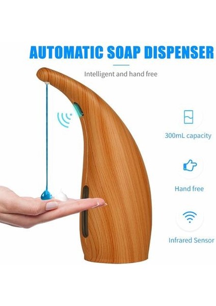 Dokunmadan Otomatik Sensör Sıvı Sabunluk Motion Ev Mutfak Için 300 ml Banyo Aksesuarları Sabunluk | Sıvı Sabunluk (Yurt Dışından)