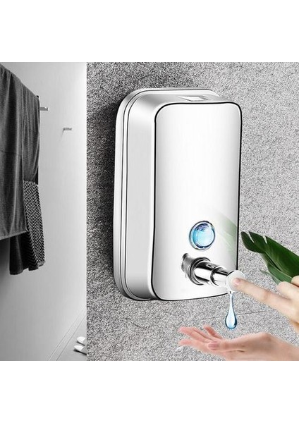 Paslanmaz Çelik El Sabunluk Duvara Monte Doldurulabilir Sabun Pompası, Mutfak Banyosu Için 800ML Cihazı | Sıvı Sabunluk (Yurt Dışından)