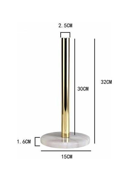 Yumruk Ücretsiz Mutfak Avrupa Mermer Dikey Kağıt Havlu Askısı Dikey Rulo Kağıt Tutucu (Beyaz) (Yurt Dışından) modelleri