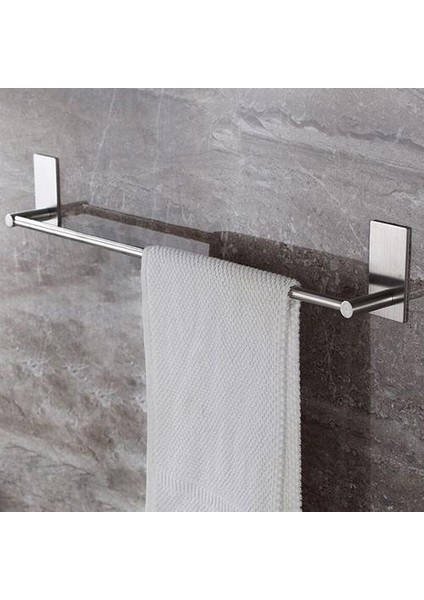 Paslanmaz Çelik Banyo Rafları Sabit Banyo Havlusu Gümüş Tutucu Duvar Raf Askı Bar Depolama Tek Kanca Çift Havlu Rafları | Havlu Rafları (Yurt Dışından) fiyatları