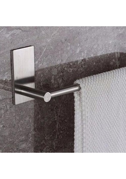 Paslanmaz Çelik Banyo Rafları Sabit Banyo Havlusu Gümüş Tutucu Duvar Raf Askı Bar Depolama Tek Kanca Çift Havlu Rafları | Havlu Rafları (Yurt Dışından) fırsatları