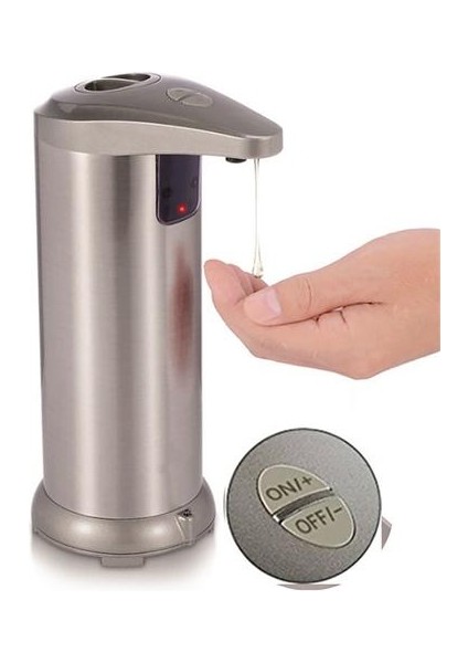Otomatik Sabunluk Pompası Kızılötesi Algılama Paslanmaz Çelik Sıvı Sabunluk Şampuan Dağıtıcı Banyo Sıvı Köpük Pompası | Sıvı Sabunluk (Yurt Dışından)