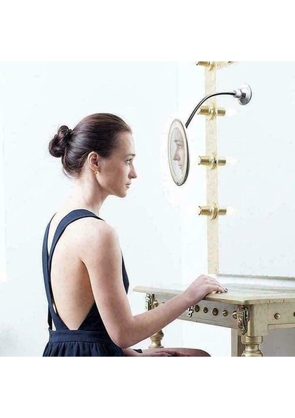 10X Büyüteç LED Ayna 360 Rotasyon Esnek Yere Aydınlatan Banyo Makyaj Tıraş Aynası Ayarlanabilir Bükülebilir Yere Aynası (Yurt Dışından) fırsatları