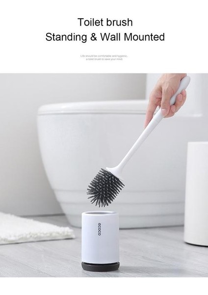 Tpr Tuvalet Fırçası Kafa Tutucu Kauçuk Tuvalet Fırçası Tutucular Set Temizleyici Banyo Temizleme Aracı Tutucu Fırça ile | Tuvalet Fırçası Tutucular (Yurt Dışından)