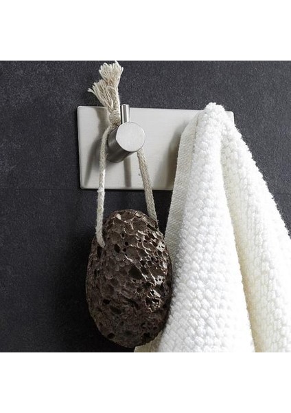 304 Paslanmaz Çelik Duvar Kancası Ceket Raf Banyo Mutfak Askı Çantası Anahtar Tutucular Delme Olmadan Havlu Giyim Kanca 2019 | Robe Hooks (Yurt Dışından)