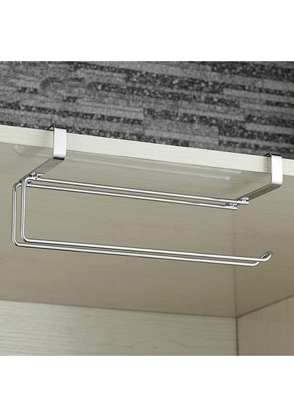 Banyo Havlu Askısı Paslanmaz Çelik Mutfak Kağıt Tutucu Sopa Raf Rulo Tutucu Estanterias Dekor Doku Raf Organizatör (Yurt Dışından)