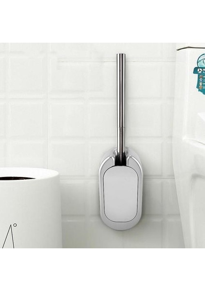 Tırnak Ücretsiz Tuvalet Temizleme Fırça Duvara Tabanla Monte Paslanmaz Çelik Kolu Tuvalet Fırçası Tutucu Ev Otel Banyo Temiz Aracı | Tuvalet Fırçası Tutucular (Yurt Dışından)