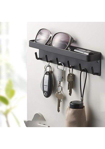 Duvar Rafları Giysi Depolama Raf Kanca Havlusu Ceket Askı Anahtarlık Raf Eldiven Kutusu Saklama Kutusu Karbon Çelik Siyah | Robe Hooks (Yurt Dışından) modelleri